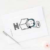 チクスディグ漫画 長方形シール (封筒)