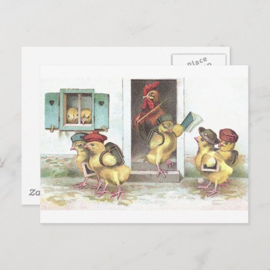 チクズアットスクールアンドルースター先生 ポストカード (正面/裏面)