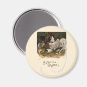 チクズハッチインヘンハウスヴィンテージイースター マグネット (正面/裏面)