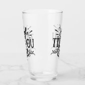 チクチクするまでチクチク |クリスマスおもしろいがユーモアを飲む タンブラーグラス (左)