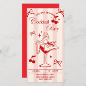 チクレッド&ピンクレトロボーガールズカクテルパーティー シーズンカード (正面/裏面)