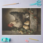 チク素朴の切り離し鶏 薄葉紙 (クラフト)