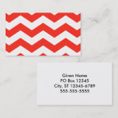 チグ赤と白ザグ 名刺 (正面/裏面)