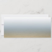 チケットからパラダイス結婚の目的地招待状 招待状 (裏面)