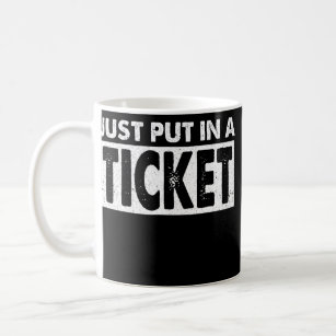 チケットのテクニカおもしろいルサポートエンジニア コーヒーマグカップ