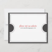 チケットの保存日付 セーブザデート (裏面)