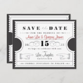 チケットの保存日付 セーブザデート (正面/裏面)