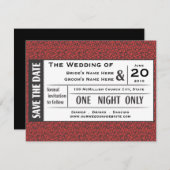 チケットを保存して! 招待状 (正面/裏面)