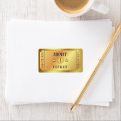 チケットを許可する1つの誕生日パーティー誕生日ブライダル ラベル (インサイチュ)