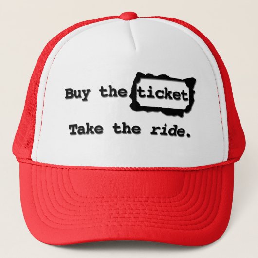 チケットを買って下さい。 乗車を取って下さい。 帽子 (正面)