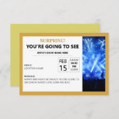 チケットサプライズ・コンサート・ギフト券 出欠カード (正面/裏面)