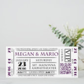 チケットスタイルの招待状 招待状 (スタンド正面)