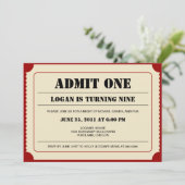 チケットスタブパーティの招待状 招待状 (スタンド正面)