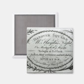 チケットハノーバーのハイドンの夜 マグネット (正面/裏面)