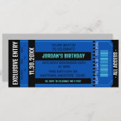 チケットパーティー招待状 | どんなイベントにも 招待状 (正面/裏面)