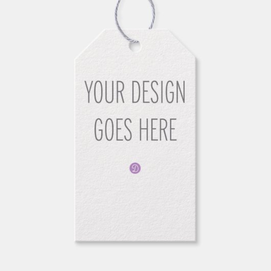 チケット形状ラベル印刷 ギフトタグ (正面)