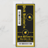 チケット招待状ハロウィーンパーティー1 (裏面)