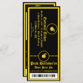 チケット招待状ハロウィーンパーティー1 (正面/裏面)