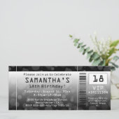 チケット招待状、黒+白 招待状 (スタンド正面)