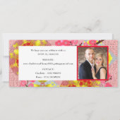 チケット搭乗パス結婚の宛先中国 招待状 (裏面)