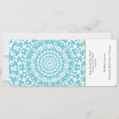 チケット搭乗パス結婚の目的地モーリシャス 招待状 (裏面)