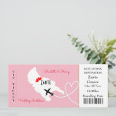 チケット搭乗券フローラ結婚ズ海外ザンテ 招待状 (スタンド正面)