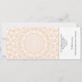 チケット搭乗券結婚の目的地ジャマイカ 招待状 (裏面)