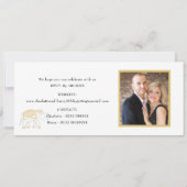 チケット搭乗結婚パスの目的地タイ 招待状 (裏面)