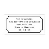 チケット枠差出人住所自己インキングスタンプ セルフインキングスタンプ (デザイン)