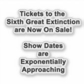 チケット第6の消滅ステッ素晴らしカーへ シール (正面)