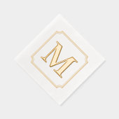 チケット縁どモノグラム 箔ナプキン (右)