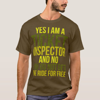 チケット電車内の検査員 Tシャツ