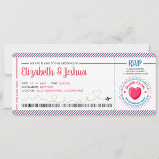 チケット飛行機招待状はがきテーマ 招待状