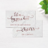 チケット|バラ金ゴールドスクリプト（白大理石） (デスク)