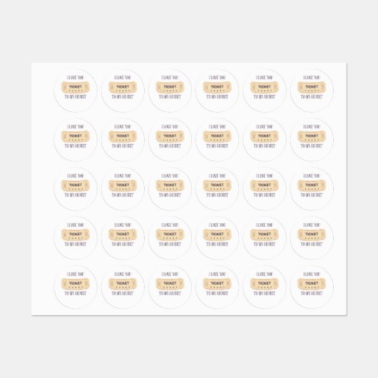 チケット ラベル (シート)