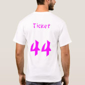 チケット、Cheryl Tシャツ (裏面)