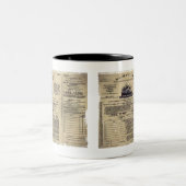 チケットRMSタイタニック1912 ツートーンマグカップ (中央)