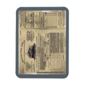 チケットRMSタイタニック1912 マグネット (縦)