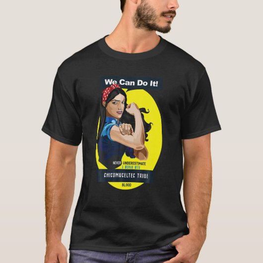 チコムセルテック先住民メキシコインディアン女性未完 Tシャツ (正面)