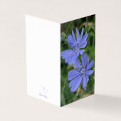 チコリの花おりがみノートカード (外部)