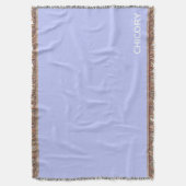 チコリの花の青の色名 スローブランケット (正面縦)