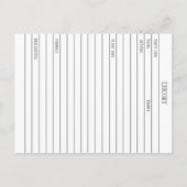 チコリーマテリアメディカモノグラフハーブ勉強カード ポストカード (裏面)