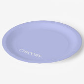 チコリー花の青い色名 ペーパープレート (アングル)