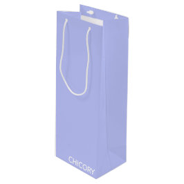 チコリー花の青い色名 ワインギフトバッグ