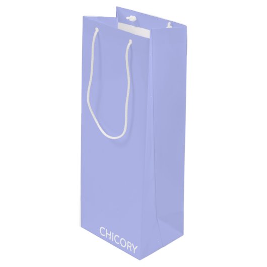 チコリー花の青い色名 ワインギフトバッグ (正面アングル)