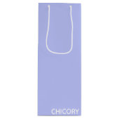 チコリー花の青い色名 ワインギフトバッグ (正面)