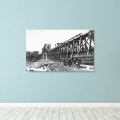 チコ・オロヴィル橋の景色 キャンバスプリント (インサイチュ (ウッドフロア))