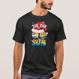 チザシーおもしろいサンビーチサマーバケーションサンタ Tシャツ