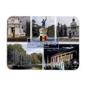 チシナウ – モルドバ – モザイク –  マグネット (横)