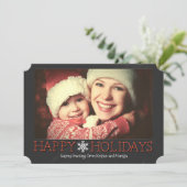 チシンプルャルクボーカスタムドフォトホリデーフラットカード シーズンカード (スタンド正面)